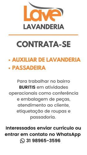 ASSISTENTE LAVANDERIA /PASSADEIRA