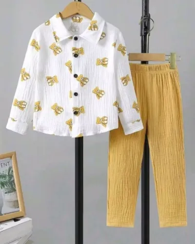 Conjunto Infantil Camisa E Calça Urso