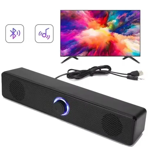 Caixa de Som com Bluetooth e USB,  Estéreo 