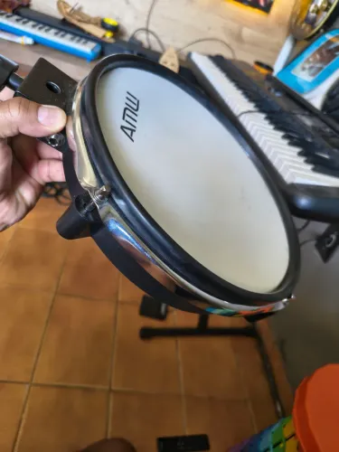 Amw Dm10 Pad 10'' Em Mesh Para Bateria Eletrônica Com Sistema Dual Zone