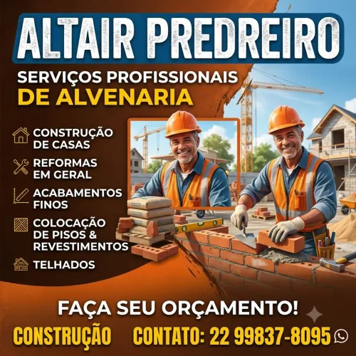 Pedreiro faça seu Orçamento!!