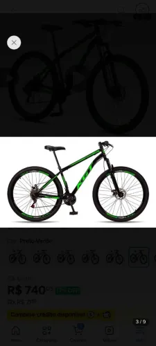  Bicicleta Aro 29 Ksvj - Aço Carbono, 21 Marchas, Freios a Disco e Suspensão