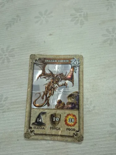 DRAGAO BRONZE DRACOMANIA (UM POUCO AMASSADO)
