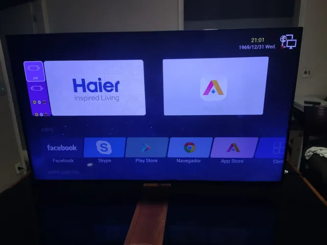 Tv led 4k 55" smart haier