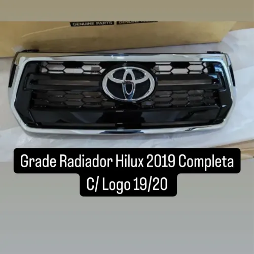 Grade central radiador Hilux 2018 a 2020