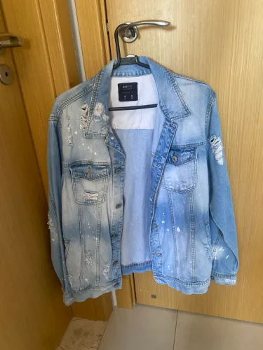 Jaqueta jeans Bluesteel destroyed M