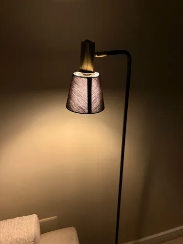 Luminária De Chão Cúpula Preta