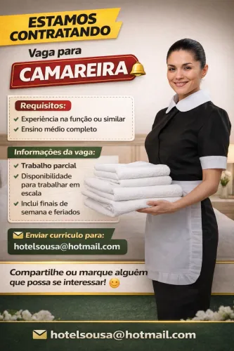 Vaga para Camareira de Hotel