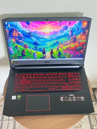 Notebook Gamer Acer nitro 5 - i7 de 10 ger. 16gb de ram - SSD de 512gb - GTX 1650 -Tela 17