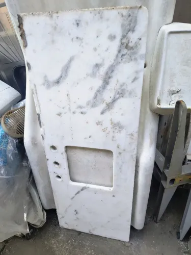 Doação base em mármore branco pia de cozinha 