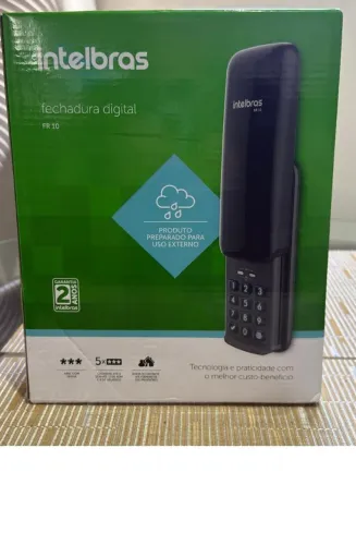 Fechadura eletrônica Intelbras Nova Mdoelo FR-10 lacrada na caixa com manual