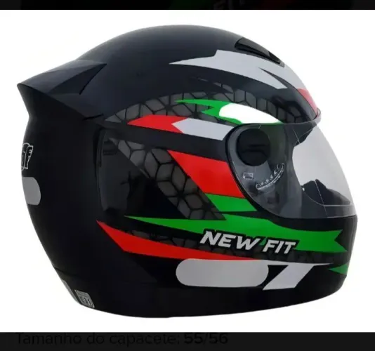 Capacete EBF New Fit - Adulto/Adolescente - Novo - Tam 56