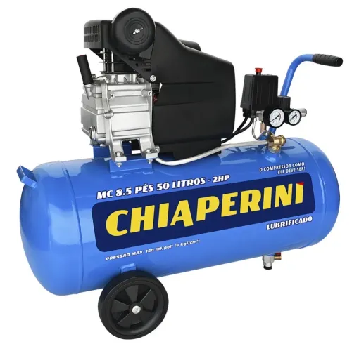 Motocompressor 8.5 Pés 50L 2hp 220v Chiaperini Azul-celeste 220v Monofásica 