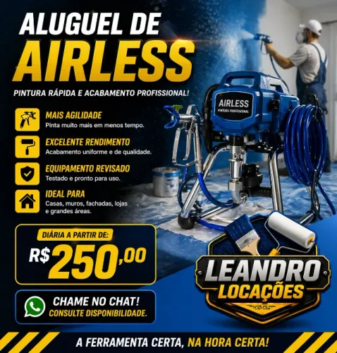 Aluguel de Máquina Airless para Pintura Rápida