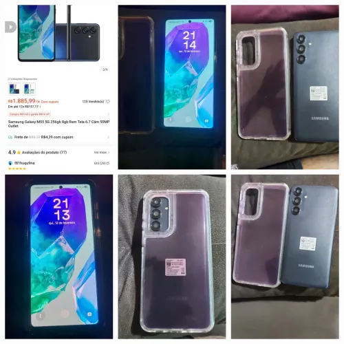 Vendo celular M55 na caixa barato