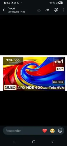 Venda de televisão 65 polegadas