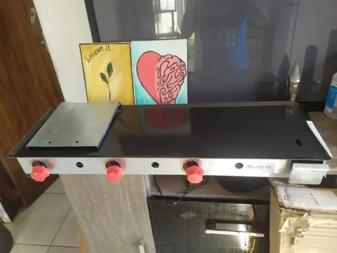 chapa para lanches, com prensa (90cmx30cm)