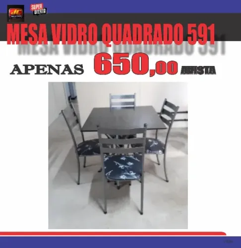 MESA ARDOSIA QUADRADA