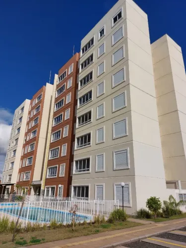 Apartamento Novo 2 Dormitórios com Churrasqueira, Vaga e Piscina no Condomínio.