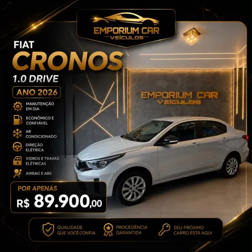 Fiat Cronos Drive 1.0 6V 2026