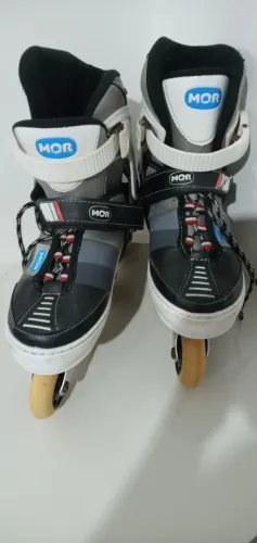 Patins Mor ( Semi-Pro-In Line/ Fitness-ajustavel-adulto).Usado. "Tam. 38 a 41".