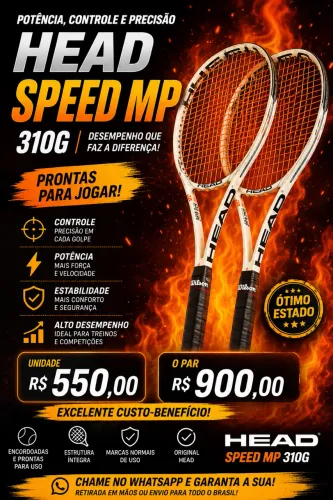 Raquete tennis Head Speed MP 310g 18/20