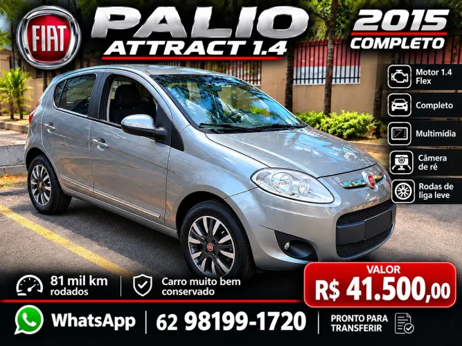 Fiat Palio Attra./italia 1.4 EVO F.flex 8V 5P 2015