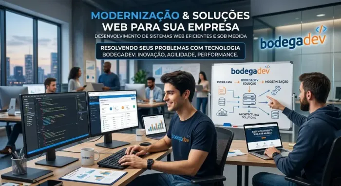 Desenvolvimento de sistemas web, sites, protais