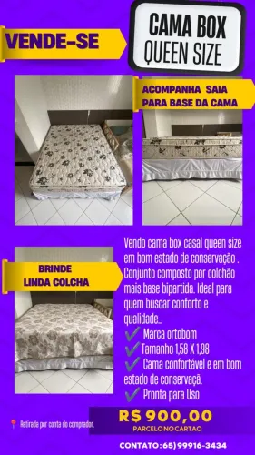 Cama box queen size
