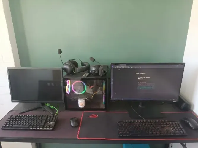 PC GAMER COMPLETO 2 PESSOAS AO MESMO TEMPO + 2 MONITORES!