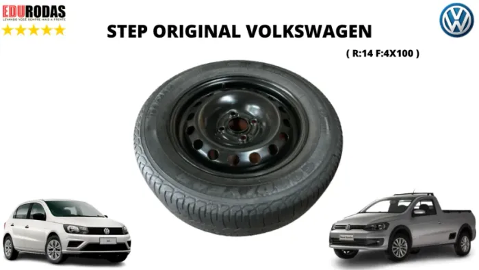 Kit Roda Step  Volkswagen Gol Voyage G6 G7 + Pneu 