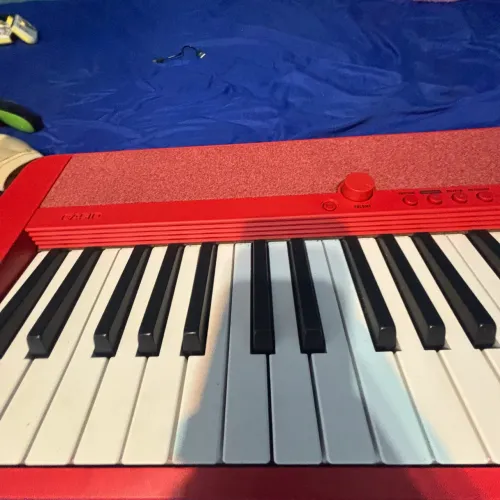 Teclado musical casiotone ct-s1 vermelho 61 teclas