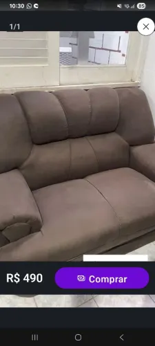 Vendo conjunto de sofá 2 e 3 lugares