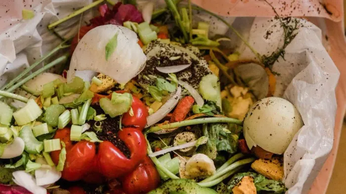 Restos de comida/frutas/vegetais 
