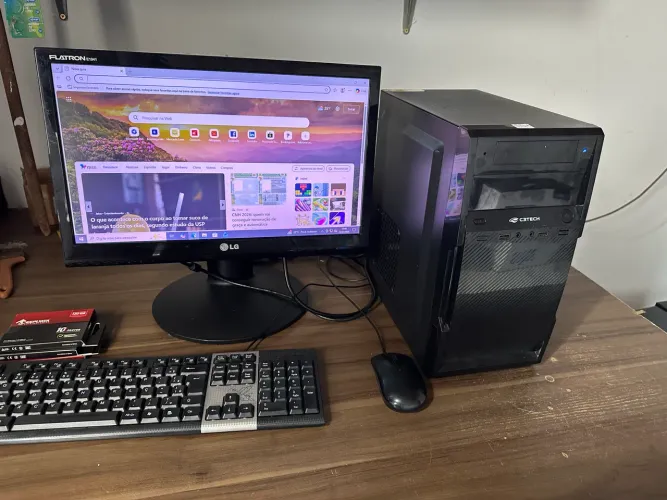 Computador i3 nona geração 8 gb ssd 256 gb tela 19 pole loja com garantia 