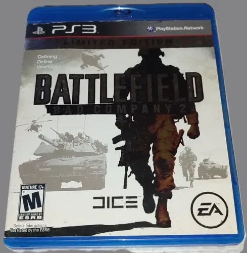 BOX PS3 BATTLEFIELD 2 BAD COMPANY (NÃO CONTÉM JOGO / APENAS O BOX COM MANUAL)