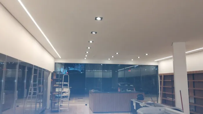 Forro de gesso Drywall e Steel Frame, Gesso liso!