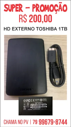 HD Externo TOSHIBA 1 TB