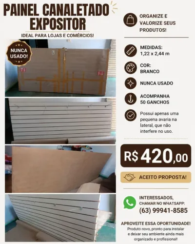 Painel Canaletado Expositor
