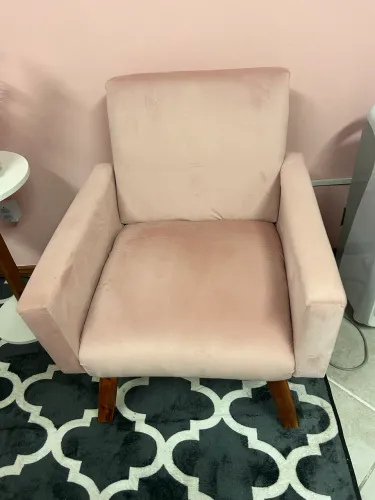 Poltronas cor de rosa