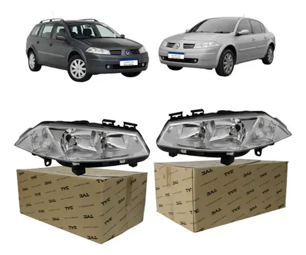Par Farol Renault Megane 2006 2007 A 2013 Manual Ambos Lado Ambos Lados