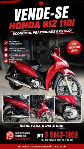 Vendo Moto Honda Biz 110i