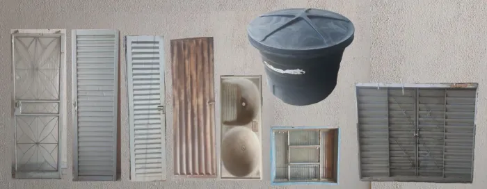 Vende se janela, porta e caixa d'água 