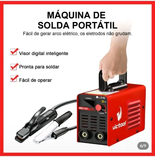 Máquina solda inversora MMA 220V