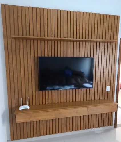Painel Ripado Para Tv Até 85? Pronta Entrega