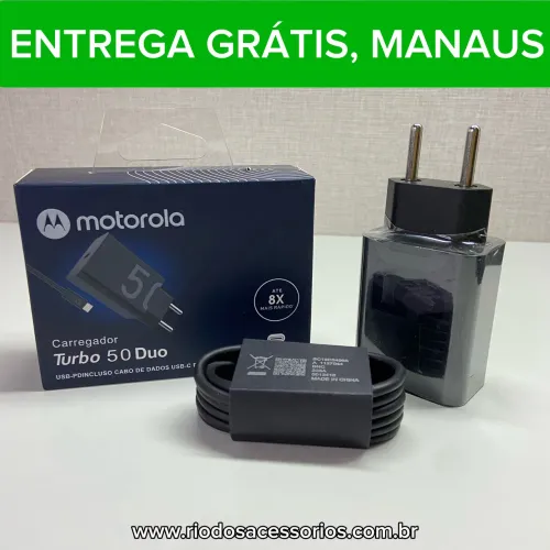 CARREGADOR MOTOROLA TURBO 50 DUO ? USB-C
