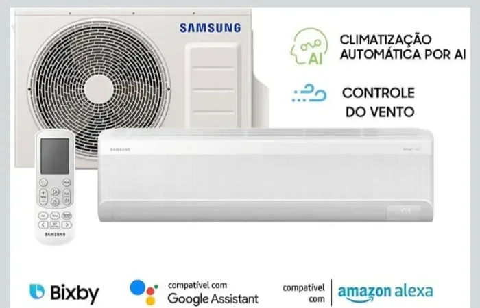 AR CONDICIONADO SAMSUNG INVERTER 18000 BTUS 220V LACRADO NA CAIXA COM GARANTIA