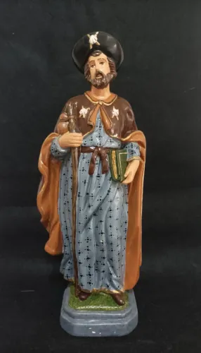 Imagem em gesso São Tiago Maior 30 cm