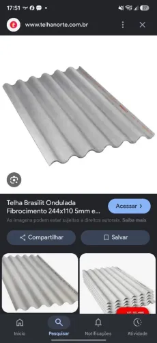 Telha fibrocimento 