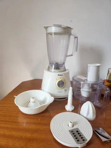 Kit liquidificador com multiprocessador espremedor de laranja fatiador